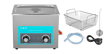 6l Ultrasonic Cleaner With Heater Timer Knob Control Solution Lab Water Drain
