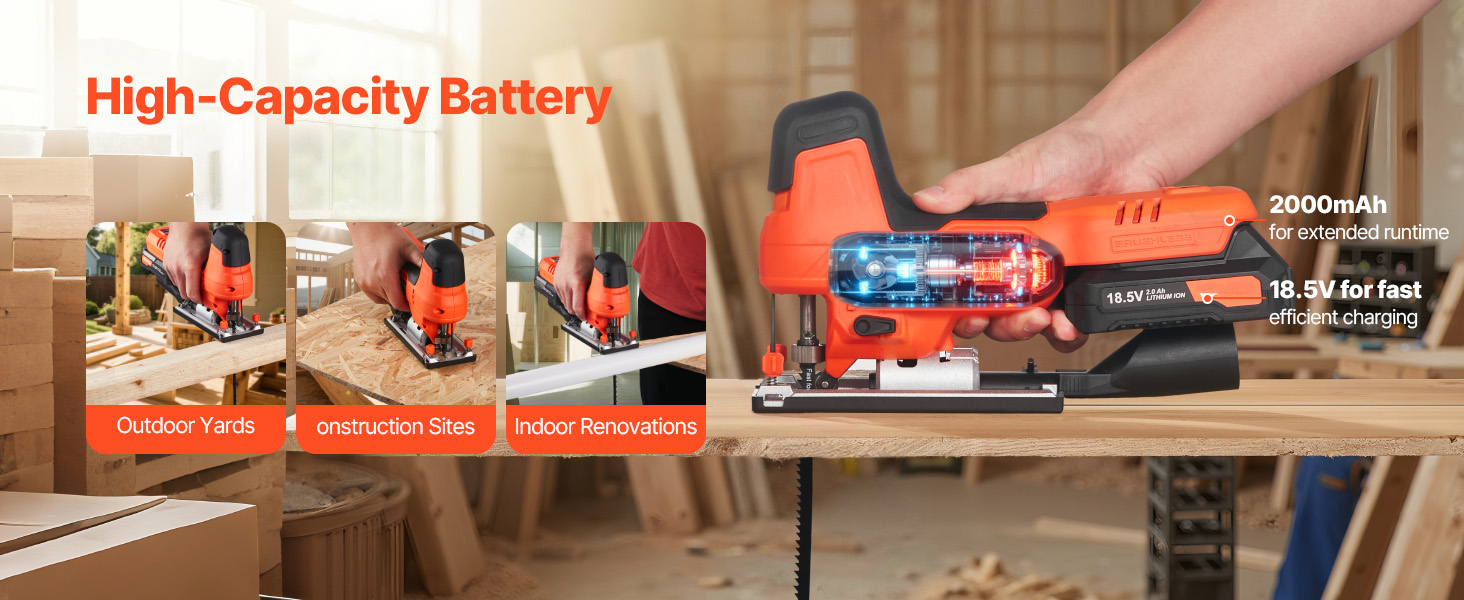 Cordless use for indoor and outdoor projects