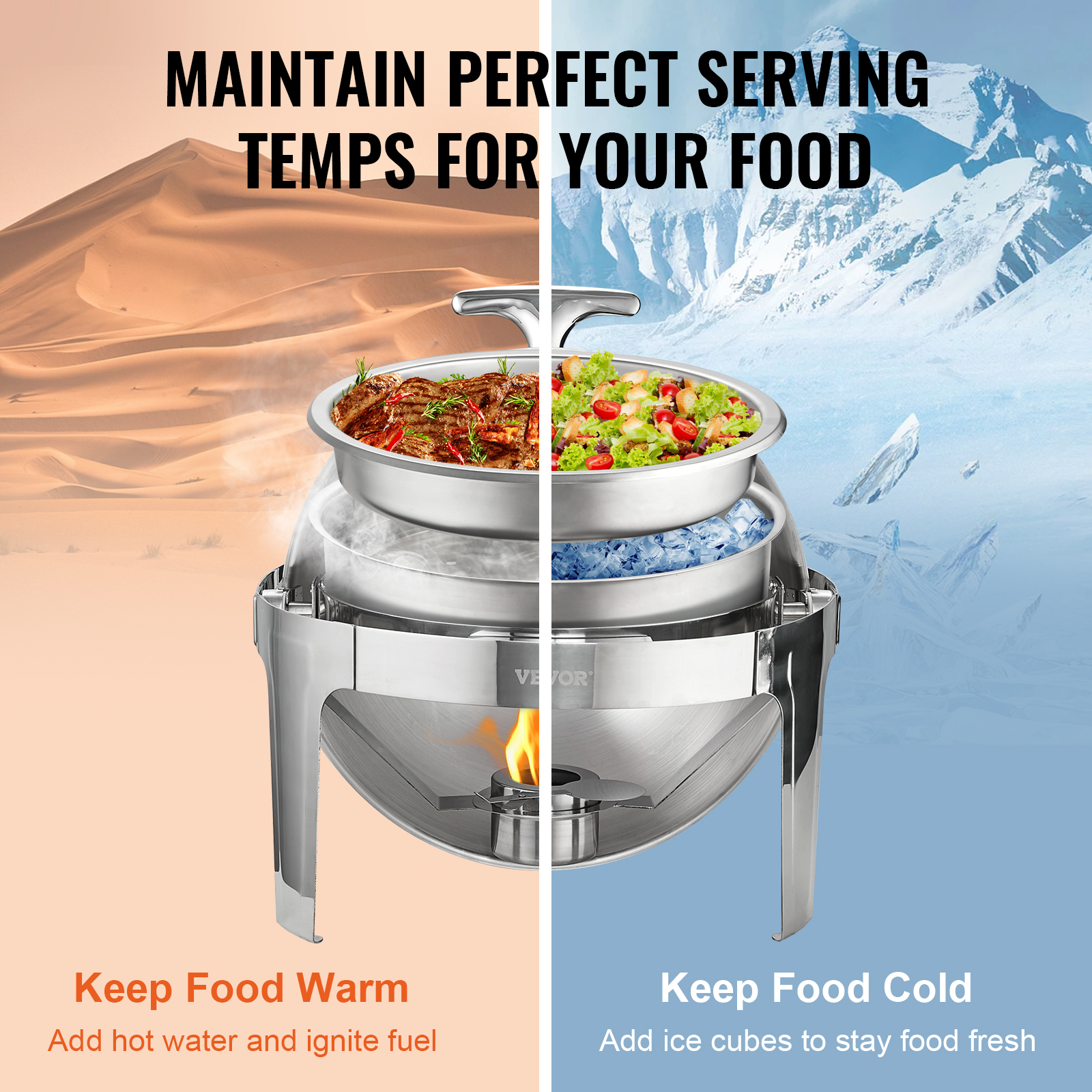 9Qt Stainless Steel Chafer Chafing Dish Sets Catering Food Warmer Buffet Set - Picture 91 of 98
