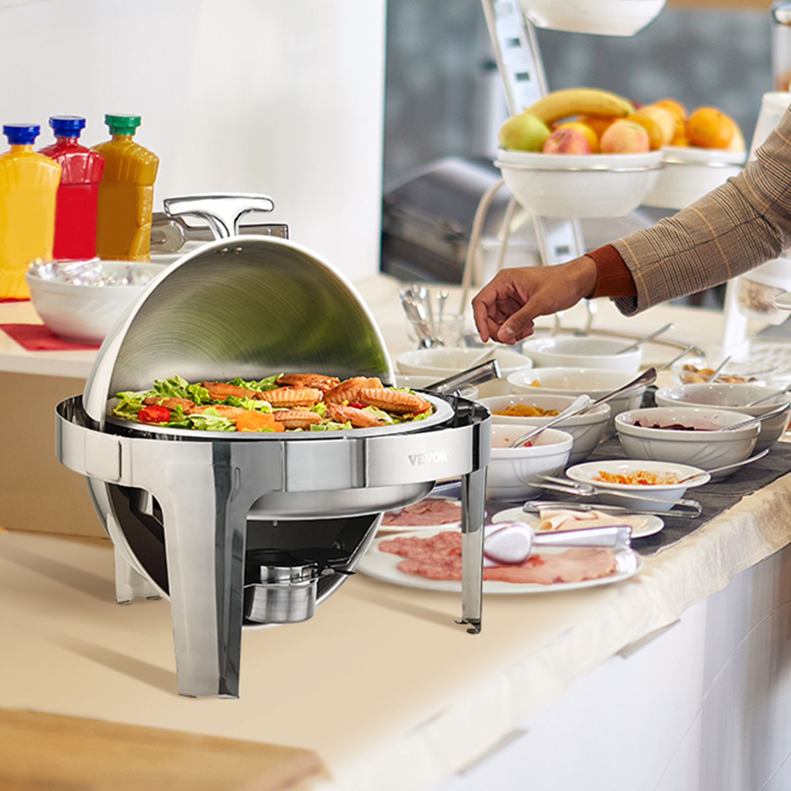 9Qt Stainless Steel Chafer Chafing Dish Sets Catering Food Warmer Buffet Set - Picture 94 of 98