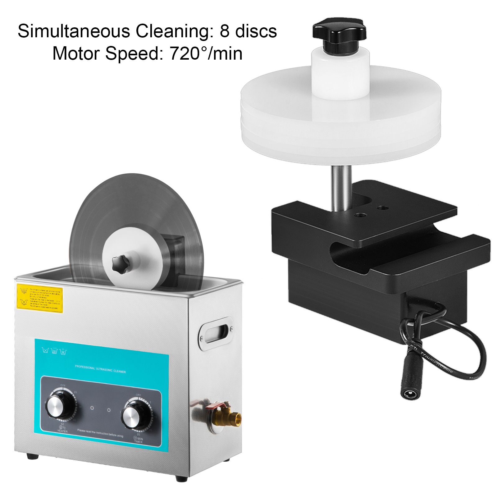 Ultrasonic Vinyl Record Cleaning - CleanerVinyl Pro (14 Records