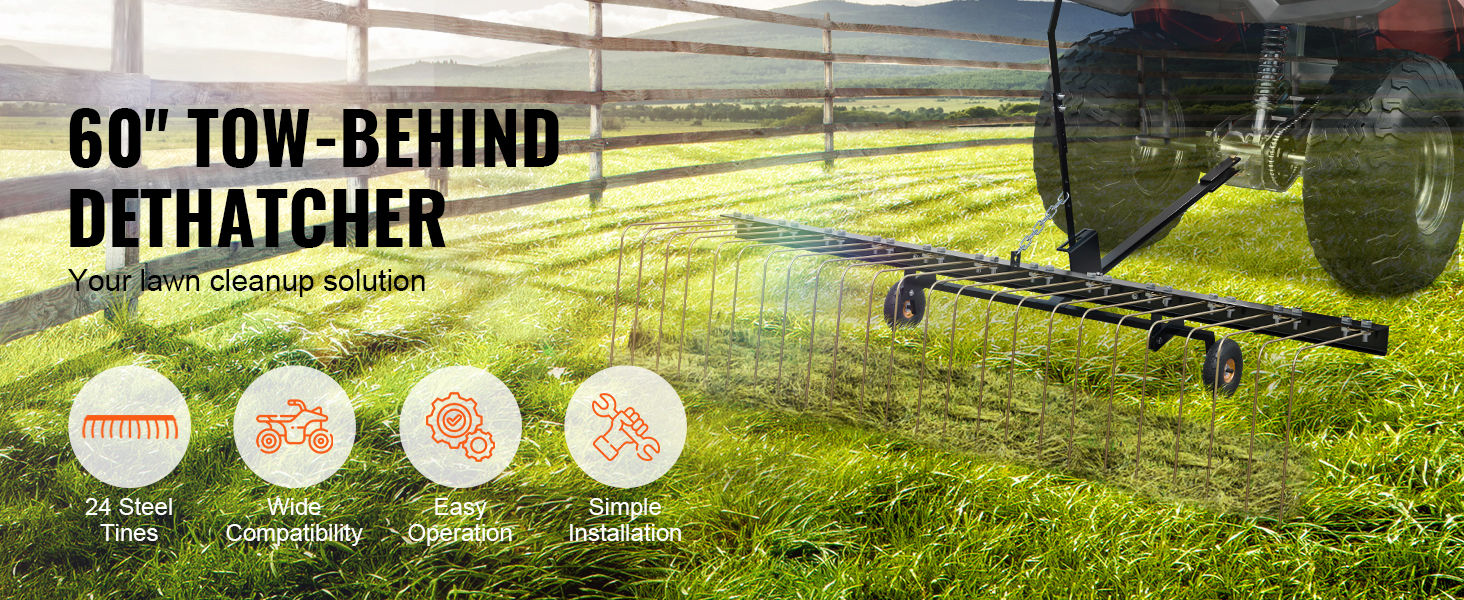 Tow Behind Dethatcher 60