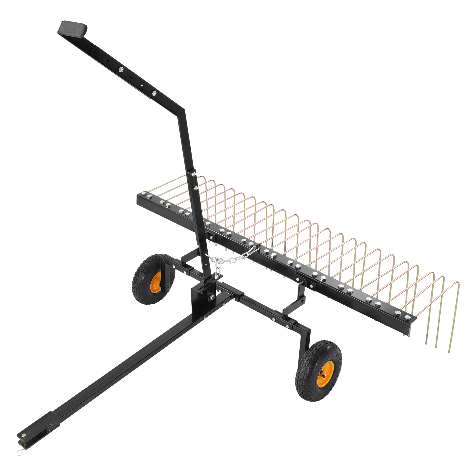 VEVOR Tow Behind Dethatcher40-60"Lawn Dethatcher20/24Tines Rake for ATV or Mower - Picture 24 of 38