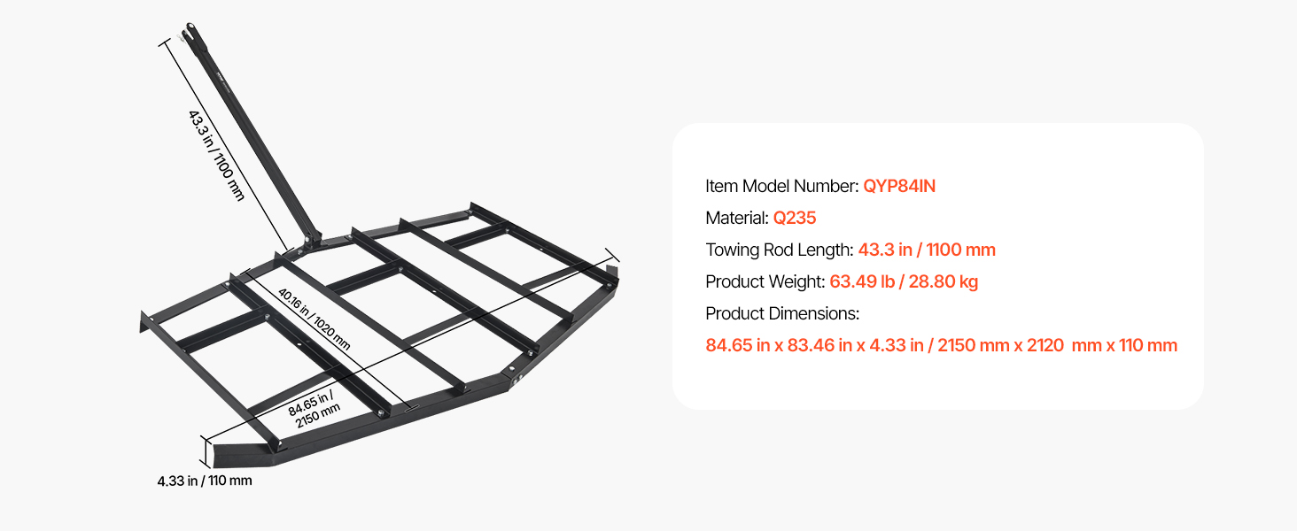 Drag Harrow A100 1.11