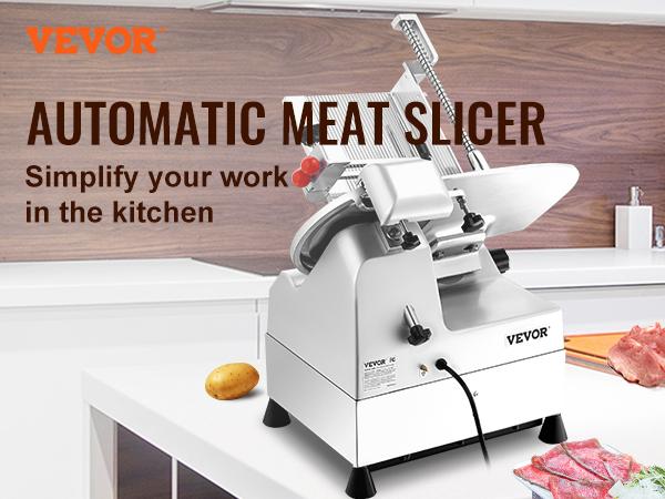 Bread Slicer For Homemade Bread 0-15mm Thickness Adjustment Electric Meat  Slicer