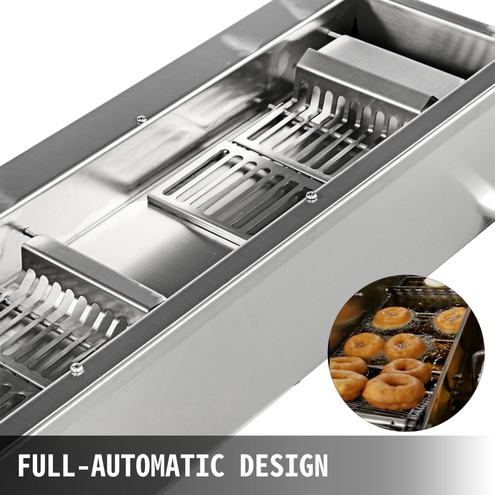 Commercial Automatic Donut Fryer Ball Doughnuts Maker Machine with 3  MoldVEVOR 