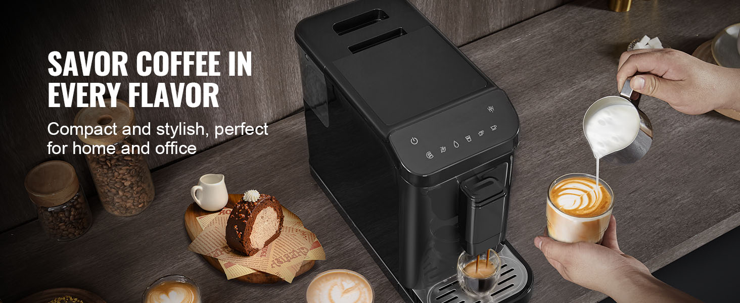 multiple coffee options display