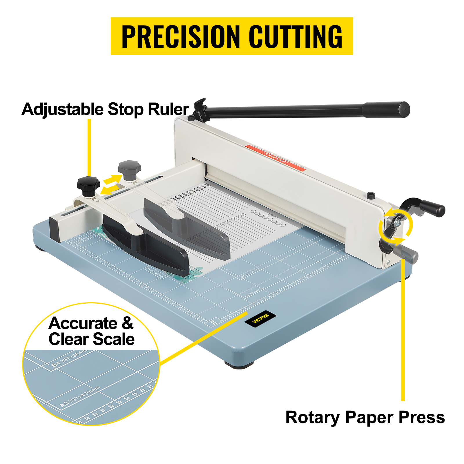 Heavy Duty Paper Cutter 17 A3 Size Stack Paper Trimmer Cutter