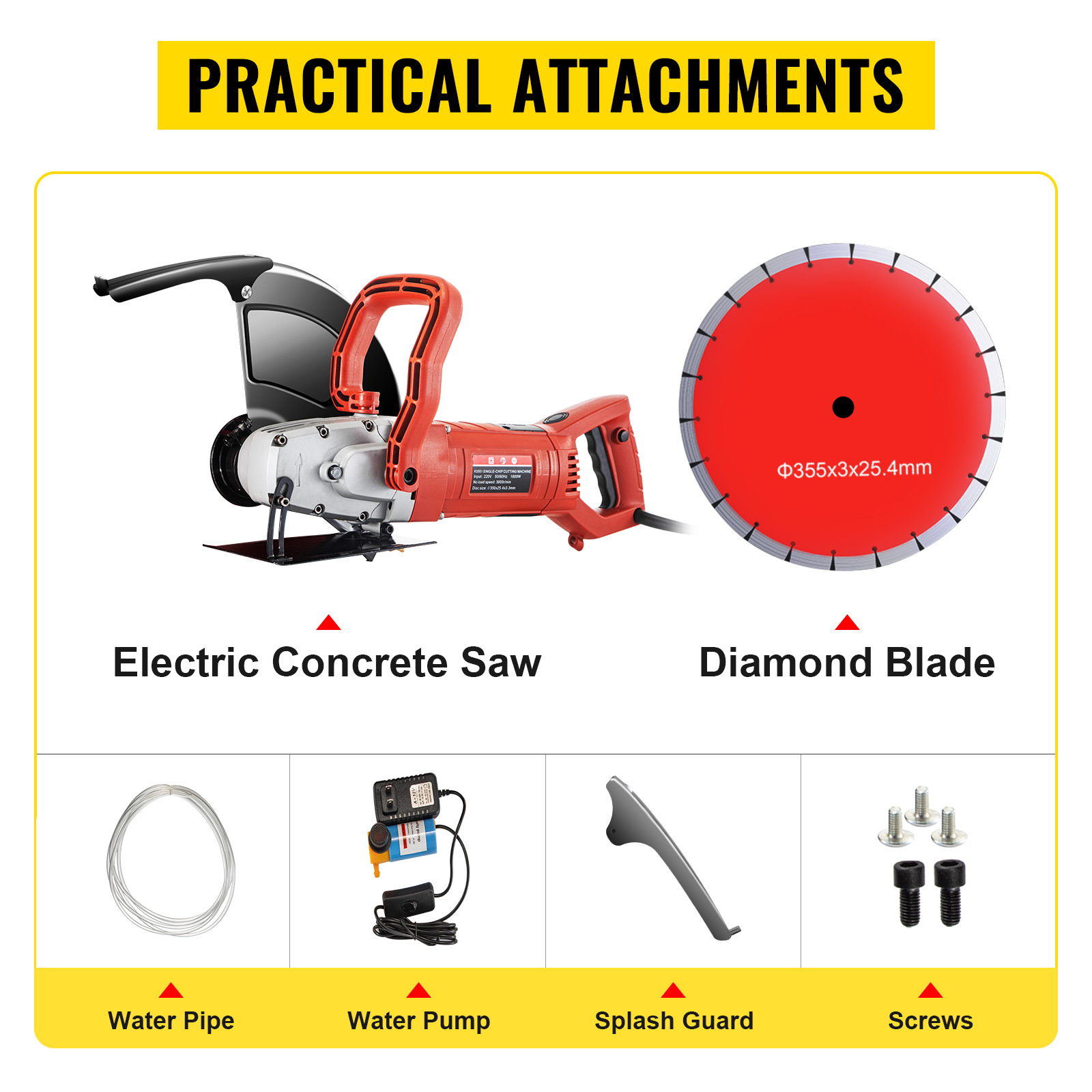 VEVOR Electric Concrete Saw, 14