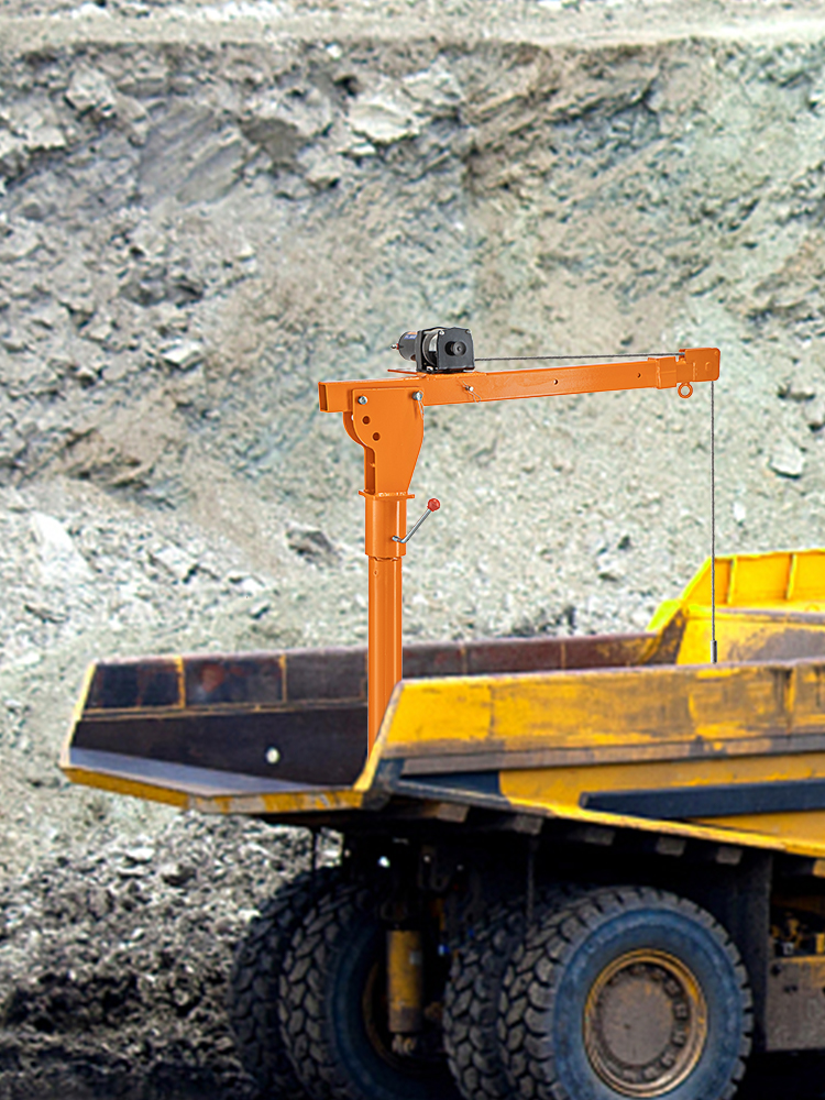 VEVOR Davit Crane, 1100 lbs Truck Crane, Wireless Remote Control Dock