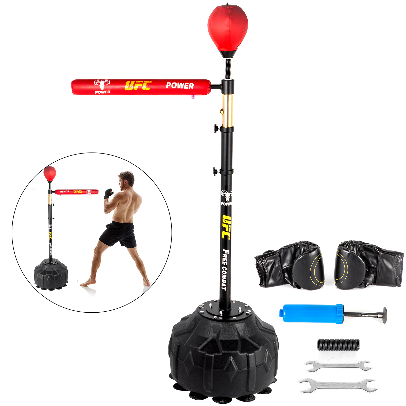 Support Sac de Boxe, Pliable, Station de Boxe