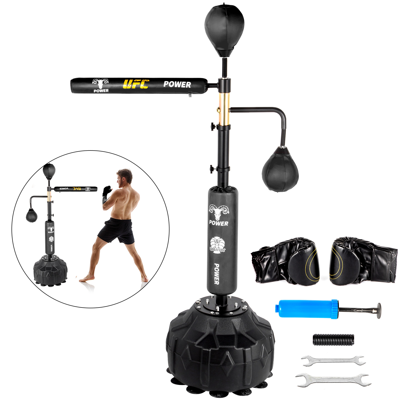 Support Sac de Boxe, Pliable, Station de Boxe