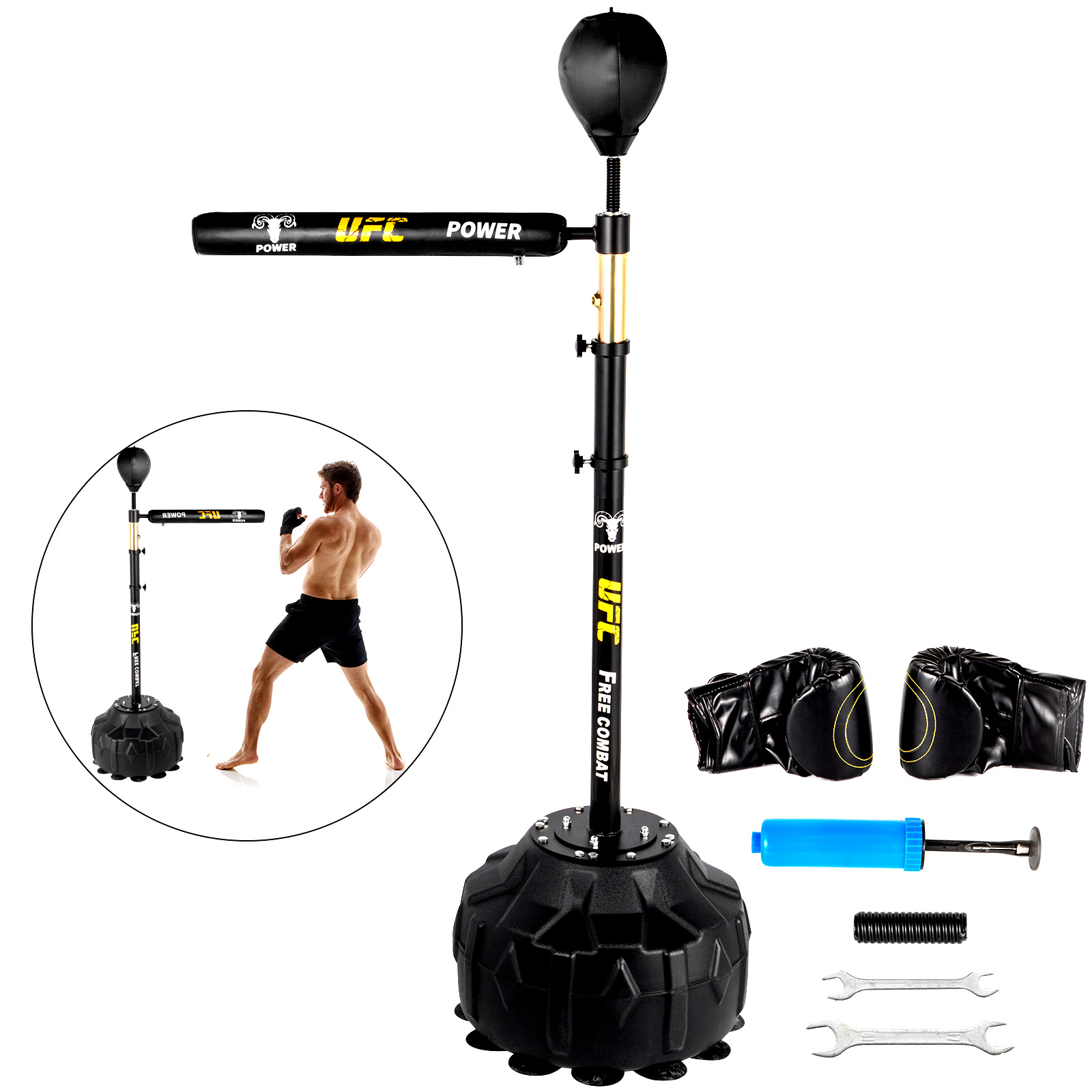 Support Sac de Boxe, Pliable, Station de Boxe