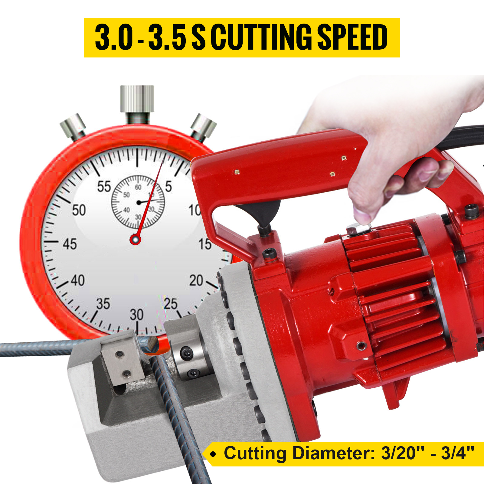 最低価格販売 Anbull 1250W Electric Rebar Cutter， Cutting up to 3