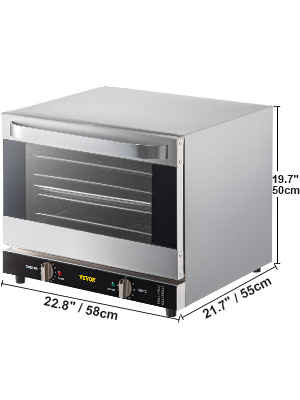 Commercial Convection Oven,66L,4 Layer,1800W