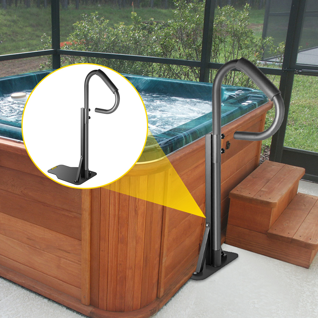 VEVOR HOT TUB Handrail Spa Side Handrail 16"/47"/56" Rail for Hot Tub