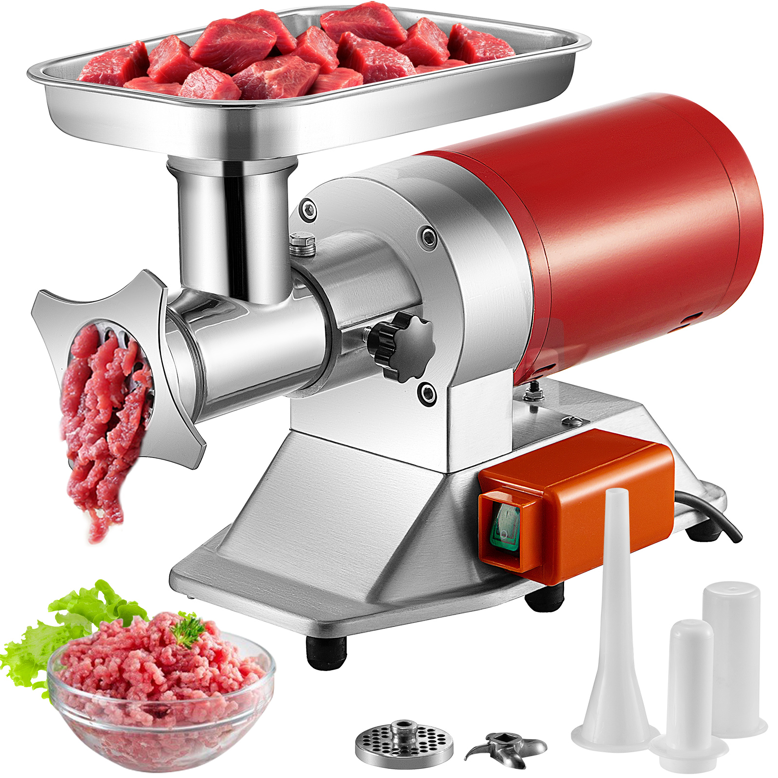 Meat Grinder, Red, 1100W