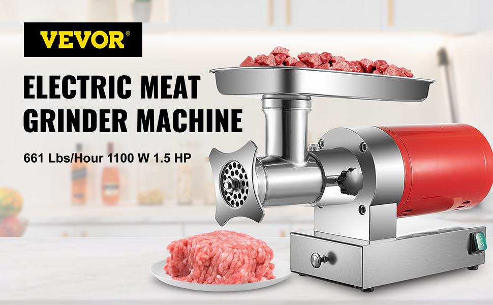 Electric Meat Grinder Meat Processor, 1500W Slicer/shredder/juicer