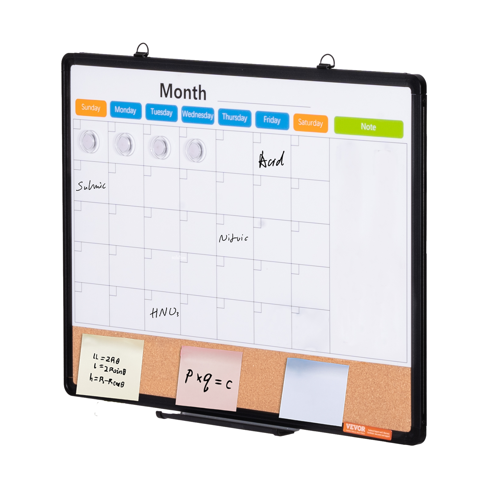 24x18-48x36inch Whiteboard Cork Board Combo with Aluminum Frame for School Home - Picture 34 of 120
