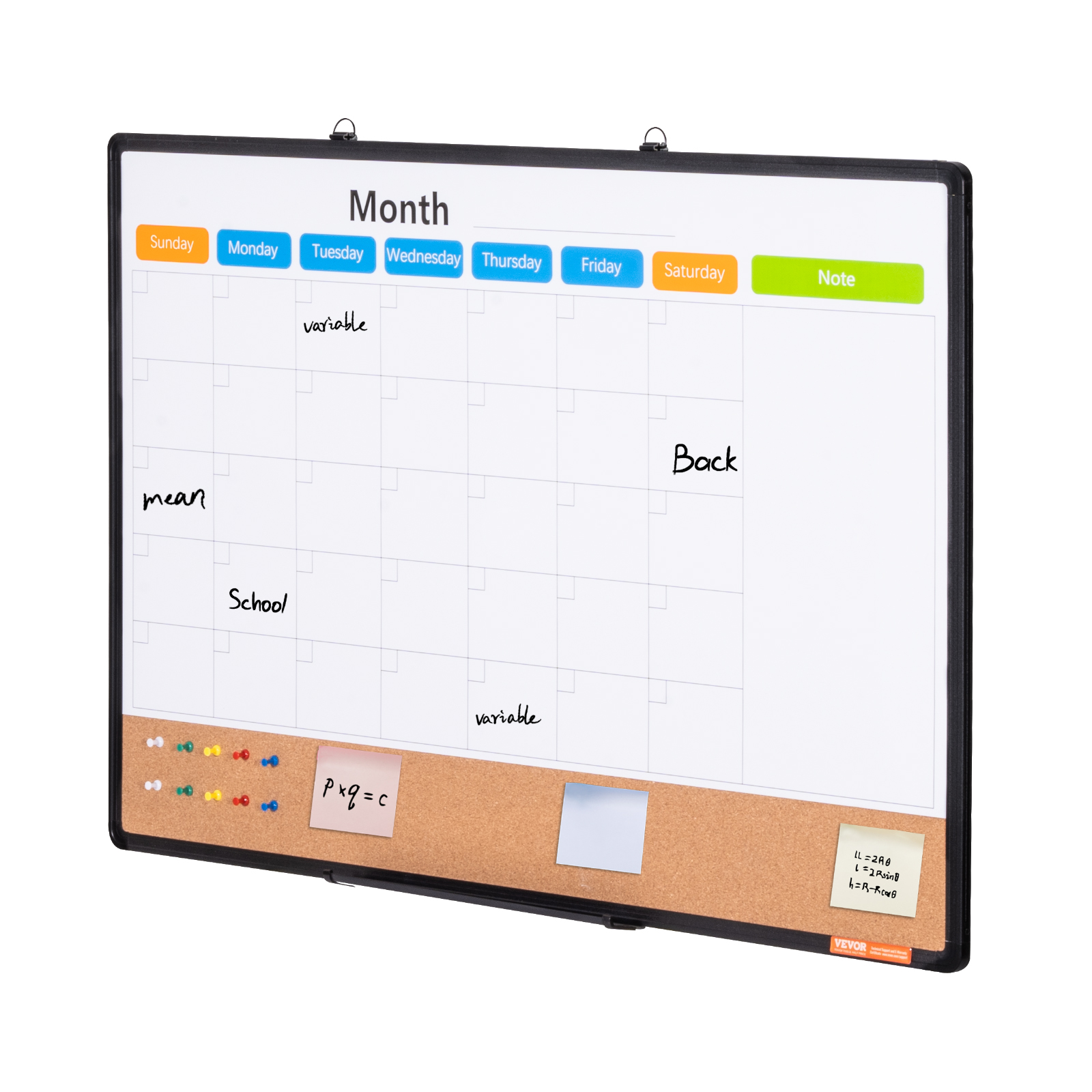24x18-48x36inch Whiteboard Cork Board Combo with Aluminum Frame for School Home - Picture 70 of 120