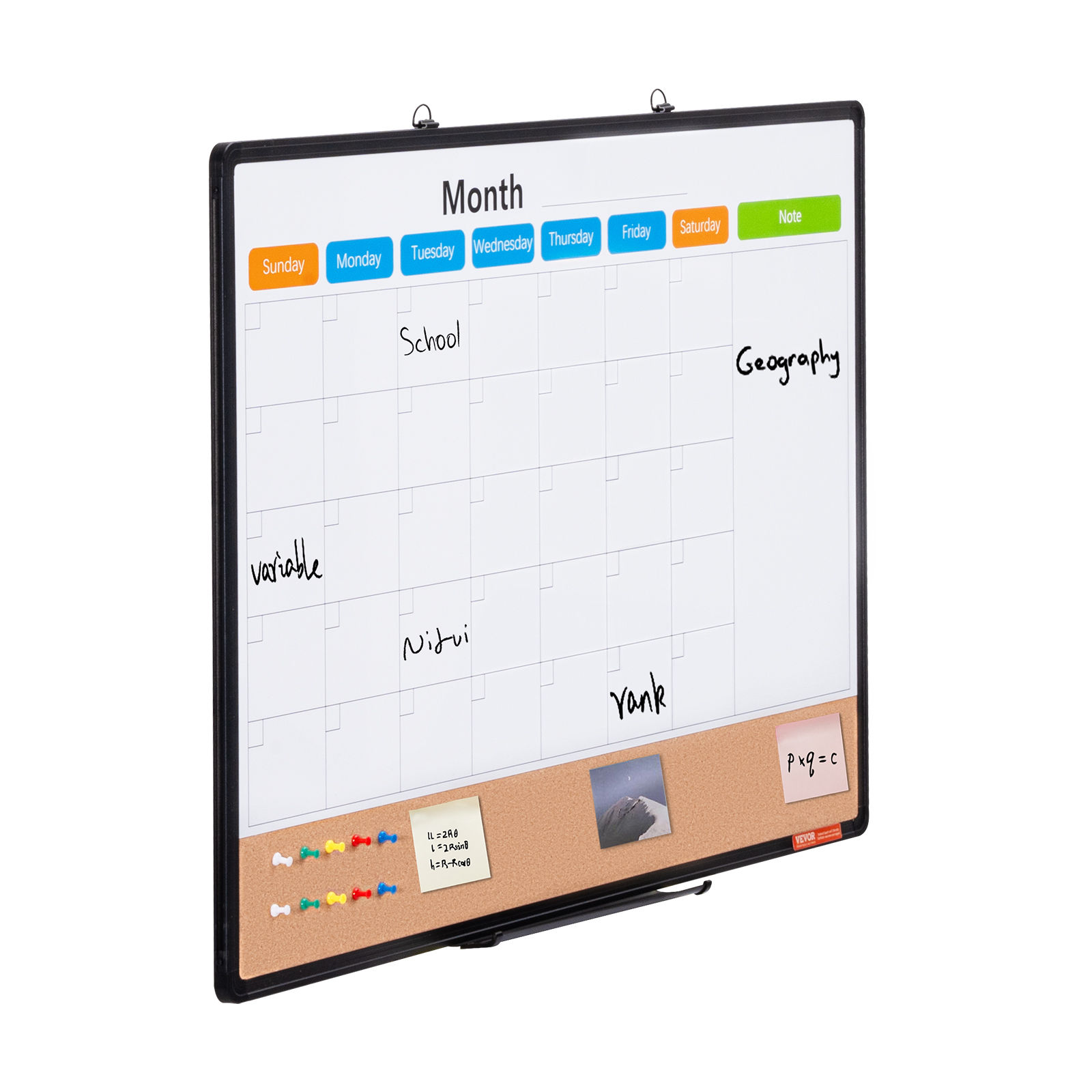 24x18-48x36inch Whiteboard Cork Board Combo with Aluminum Frame for School Home - Picture 72 of 120