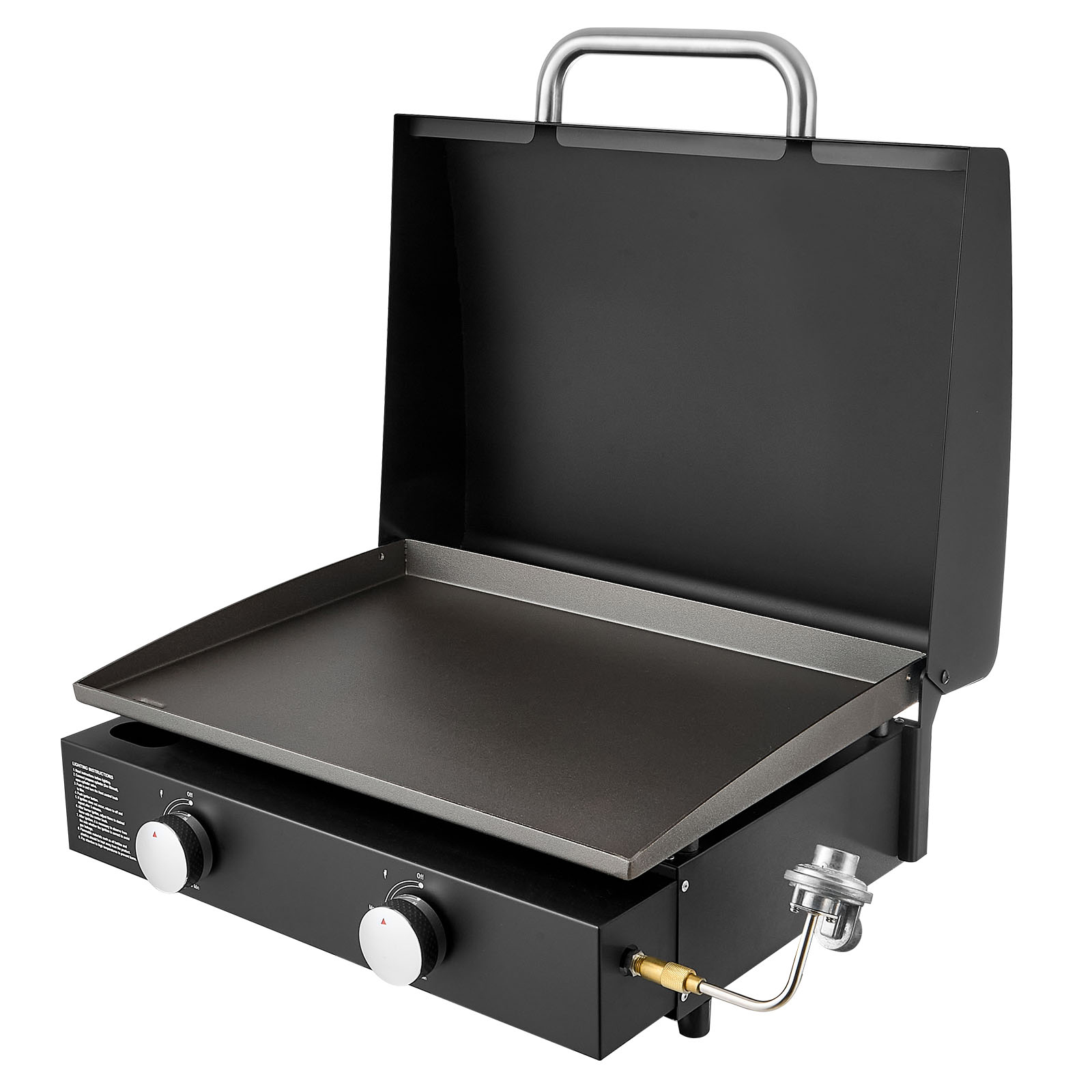Uimoso Gas Griddle 2/4-Burner 22/29/36 inch Propane Grill with Lid and Wheels