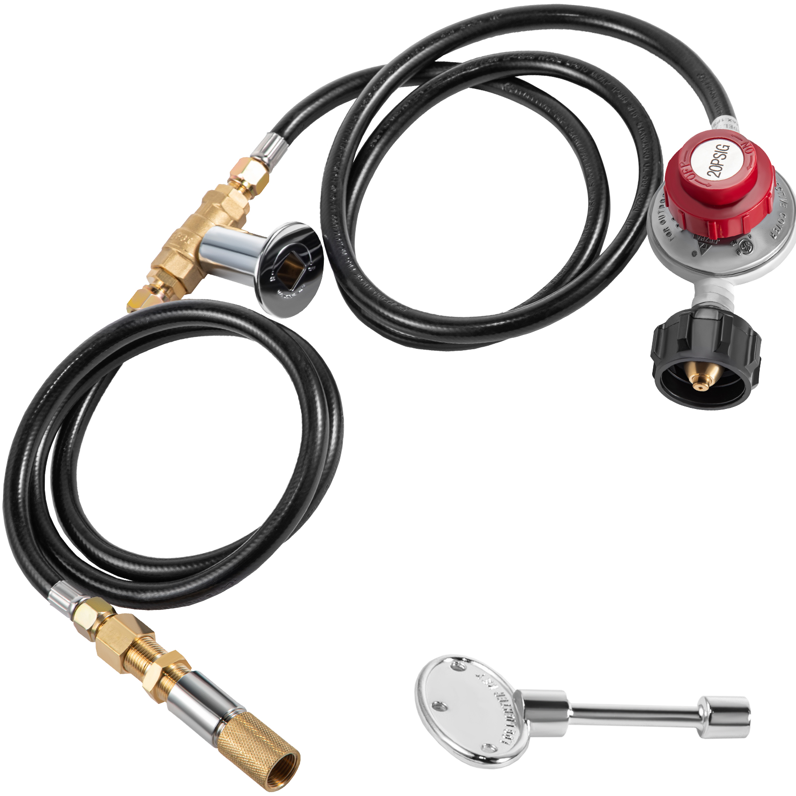VEVOR Fire Pit Installation Kit, 300K BTU Max Propane Fire Pit Hose Kit