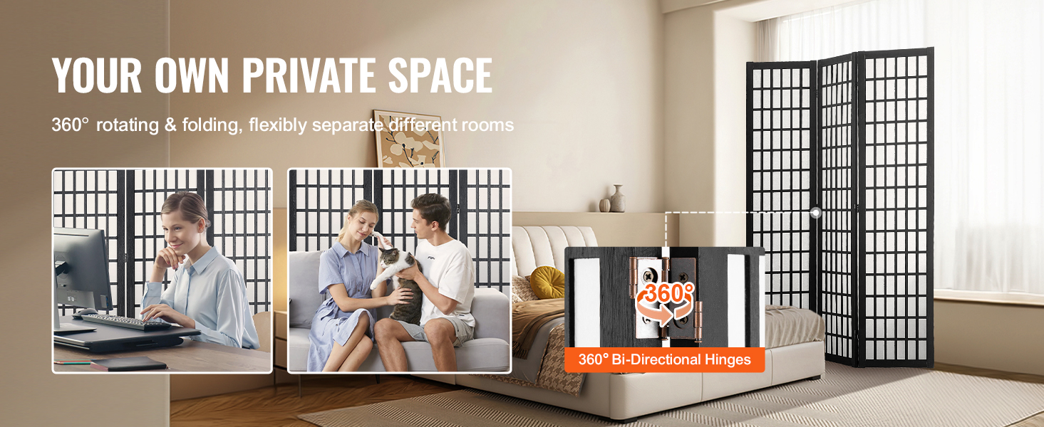 360 degree hinge folding panels