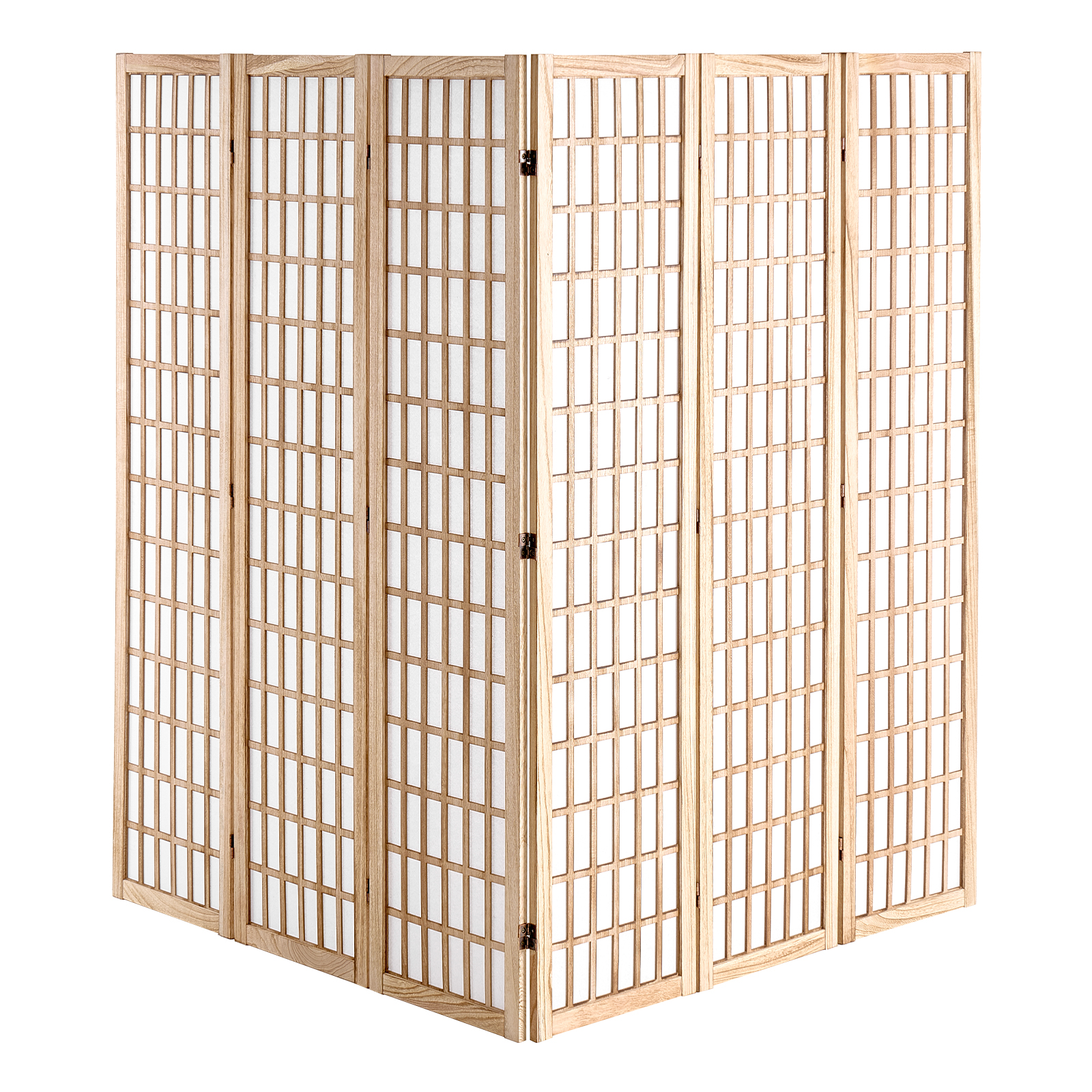 Room Divider Japanese Wall Divider 3/4/6 Panel Screen for Room Separation