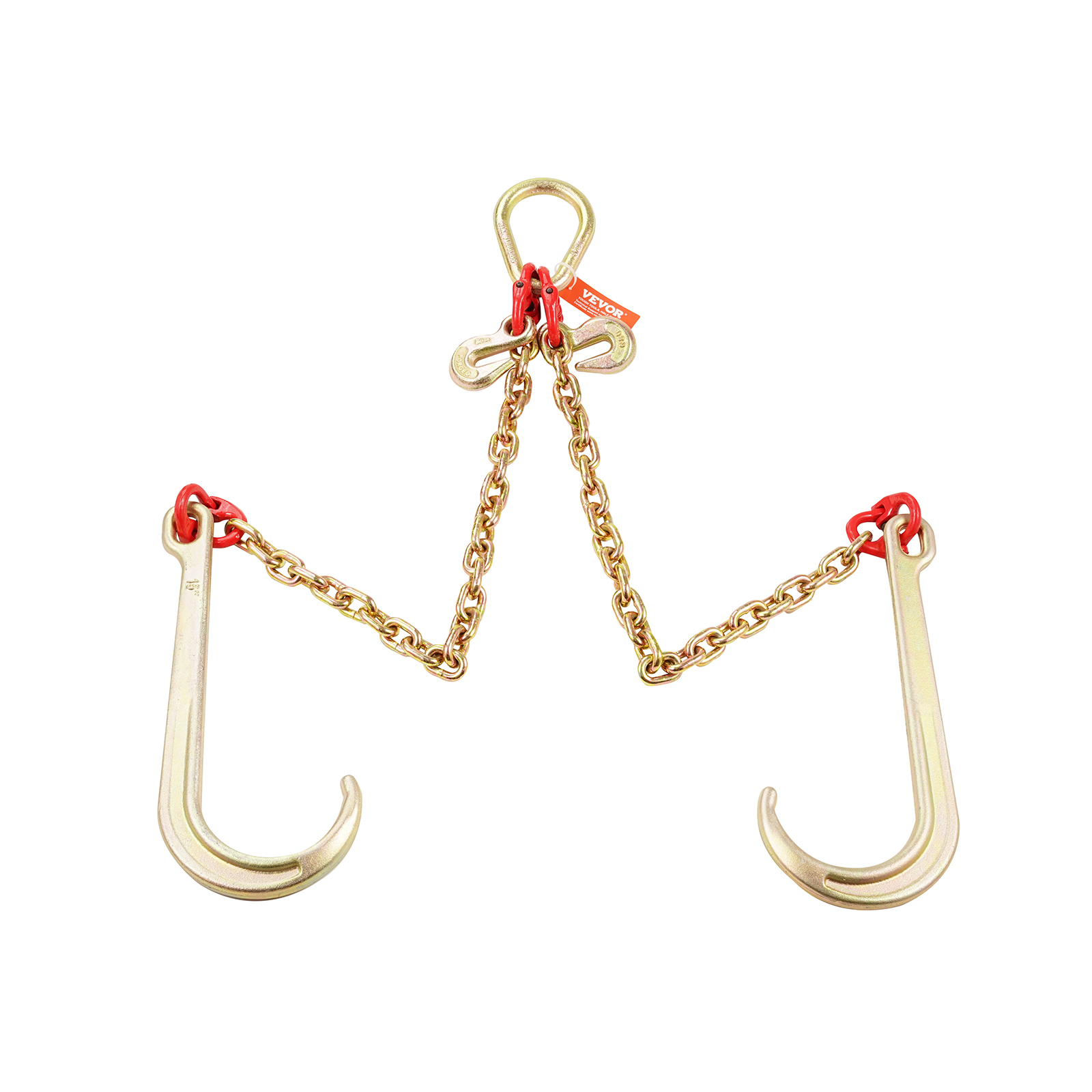 VEVOR 3/8" 5/16" Tow Chain J Hook G80 2ft, 3ft, 6ft V-Chain Wrecker Grab Hooks - Picture 72 of 74