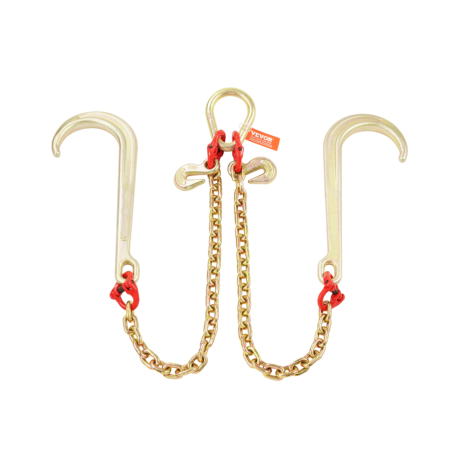 VEVOR 3/8" 5/16" Tow Chain J Hook G80 2ft, 3ft, 6ft V-Chain Wrecker Grab Hooks - Picture 74 of 74