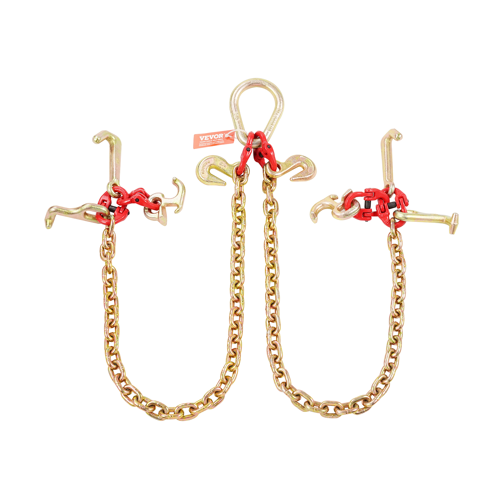VEVOR 3/8" 5/16" Tow Chain J Hook G80 2ft, 3ft, 6ft V-Chain Wrecker Grab Hooks - Picture 60 of 74