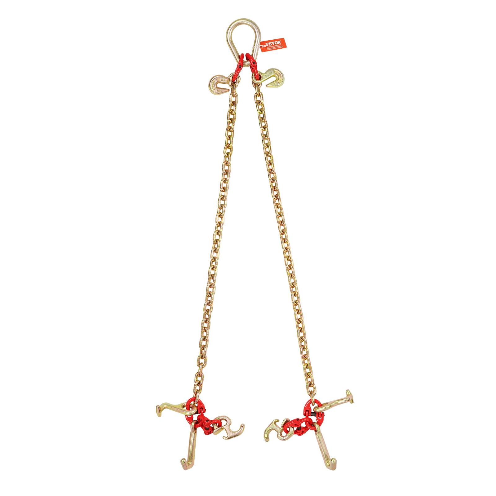 VEVOR 3/8" 5/16" Tow Chain J Hook G80 2ft, 3ft, 6ft V-Chain Wrecker Grab Hooks - Picture 62 of 74