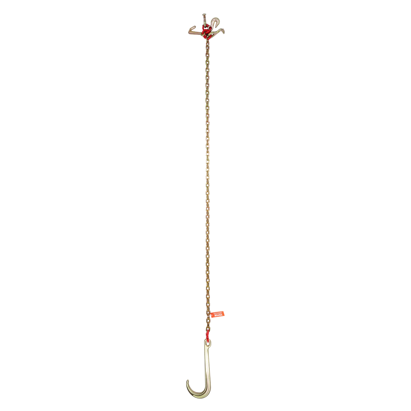 VEVOR 3/8" 5/16" Tow Chain J Hook G80 2ft, 3ft, 6ft V-Chain Wrecker Grab Hooks - Picture 48 of 74