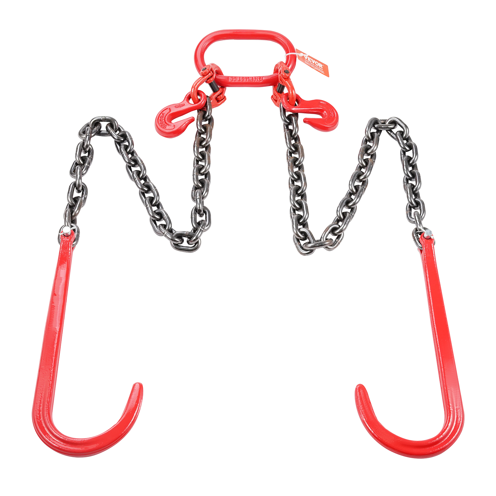VEVOR 3/8" 5/16" Tow Chain J Hook G80 2ft, 3ft, 6ft V-Chain Wrecker Grab Hooks - Picture 35 of 74