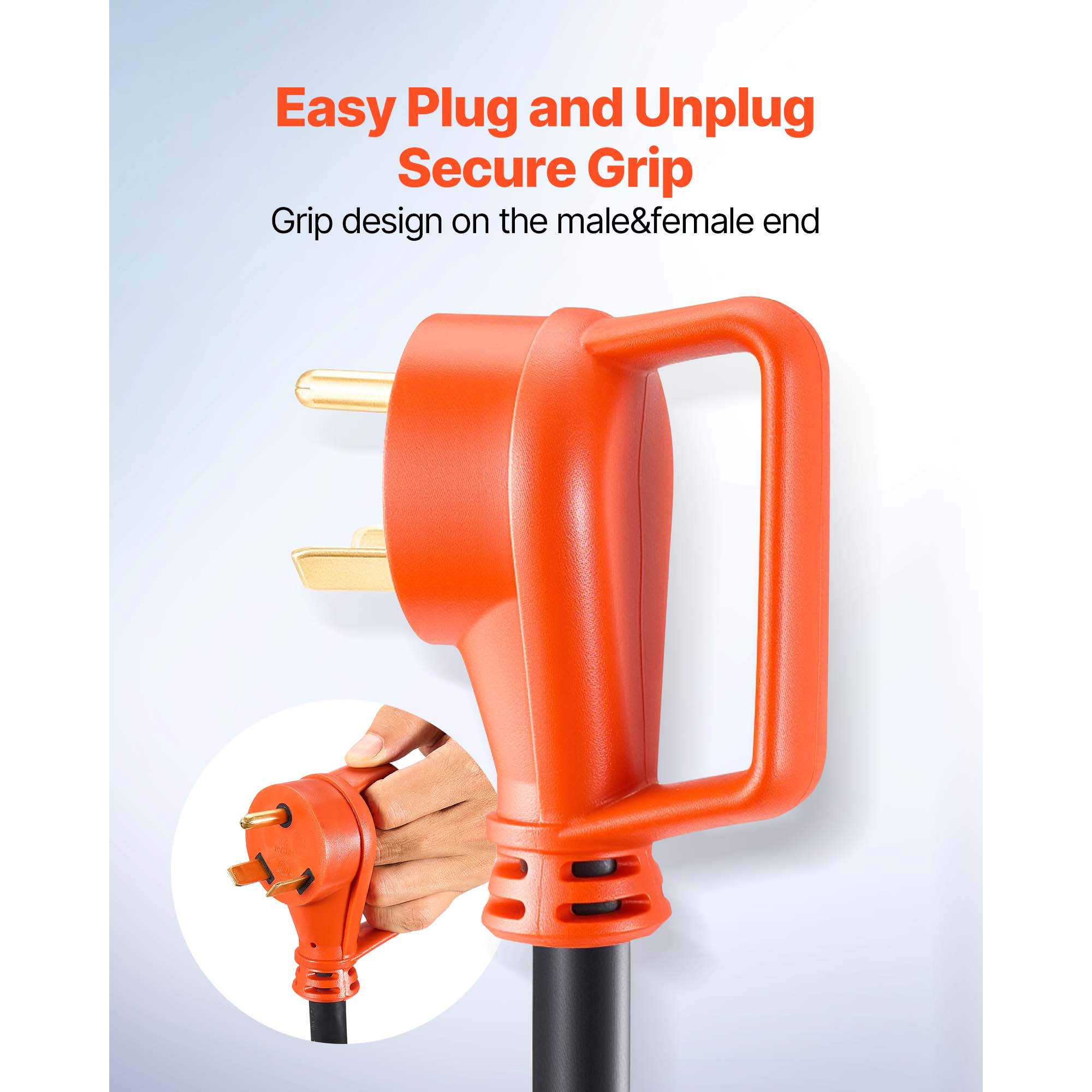 Uimoso 75/100 FT RV Extension Cord, 30/50A, STW, 10AWG/3 or 6/3 + 8/1 Gauge