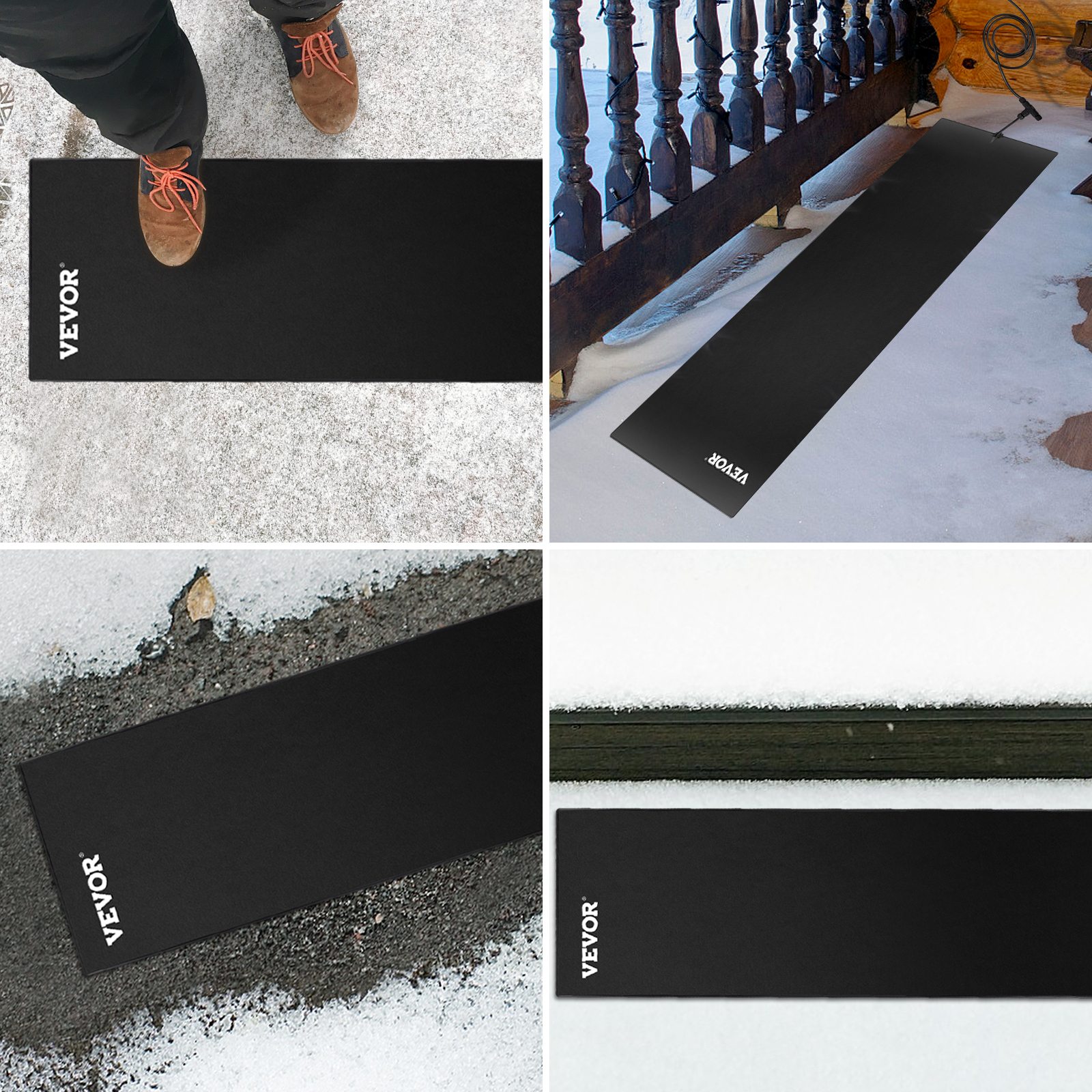 Vevor Snow Melting Mat Heated Walkway Mat 20 X 60 Connectable W P