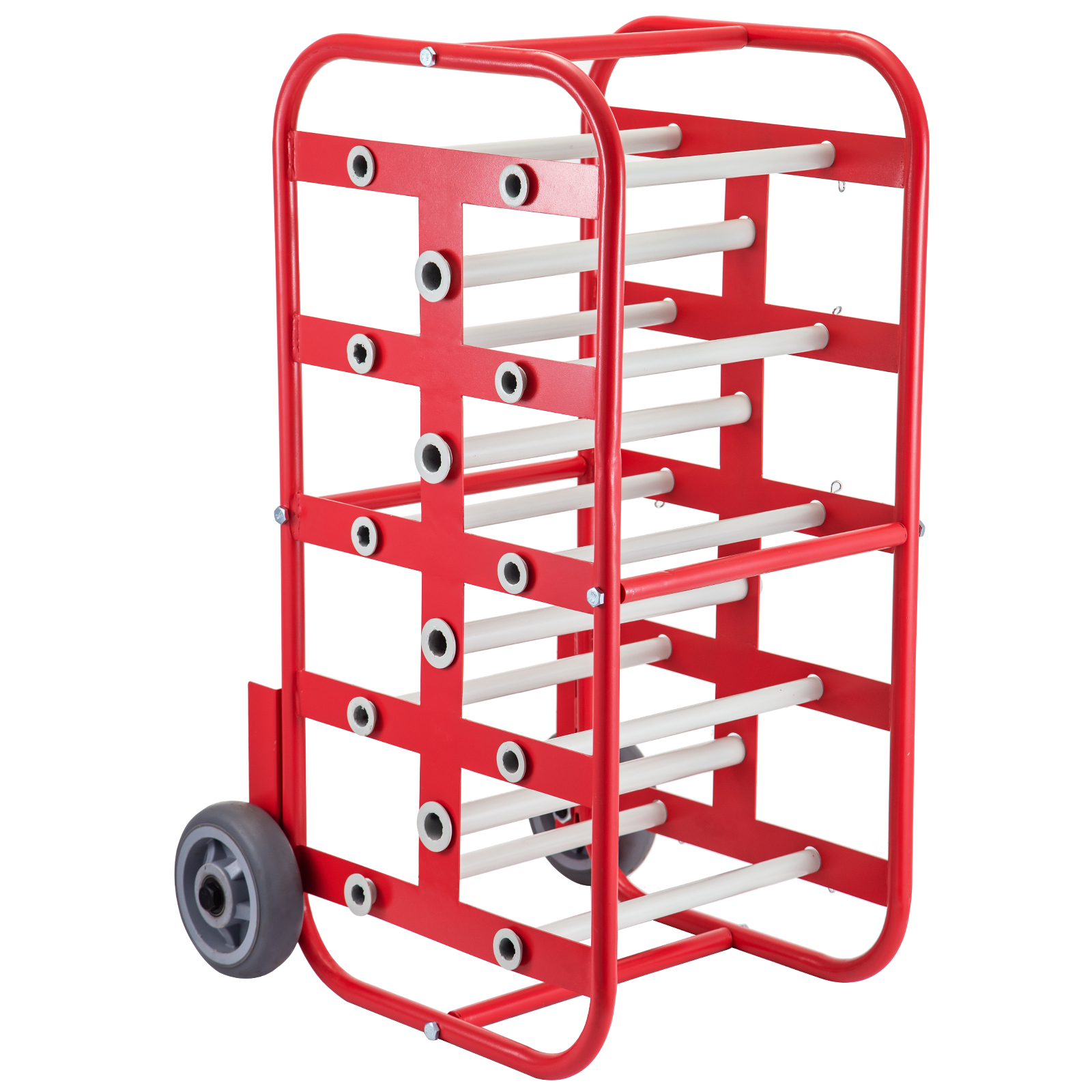 VEVOR Wire Reel Caddy 1Inch & 4/5Inch Axles Wire Spool Rack 43Inch x15Inch x17Inch Wire Caddy Multiple Axles Cable Spool Holder & Dispenser Wire