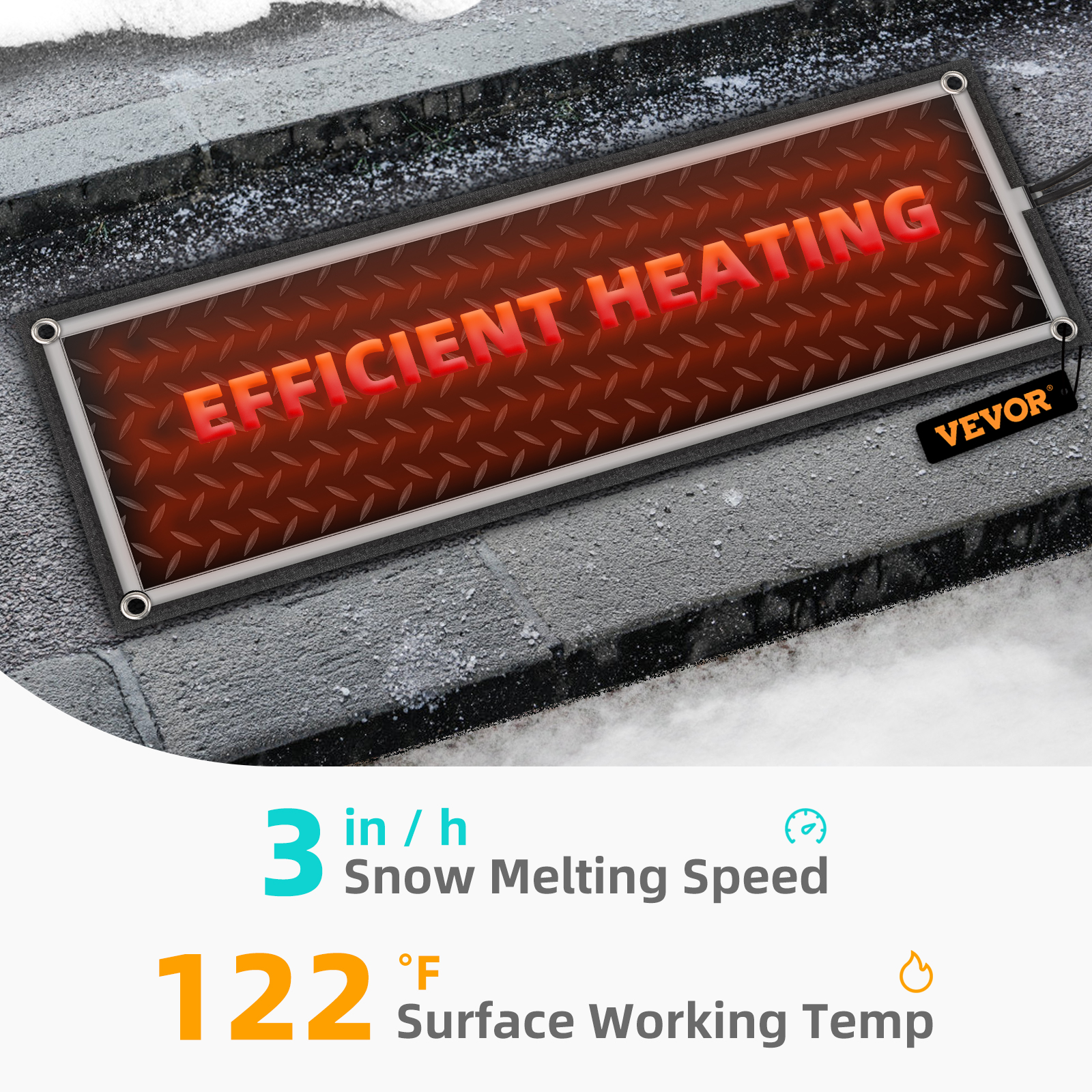 Dropship VEVOR Snow Melting Mat 2023 New, 20 X 60 Inch, 3 In/h