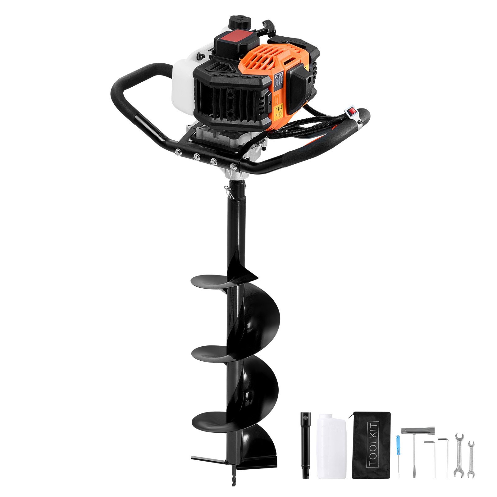 VEVOR Gas Post Hole Digger 52CC 1450W with 8” Drill Bits & 1 Extension Rod - Picture 9 of 12