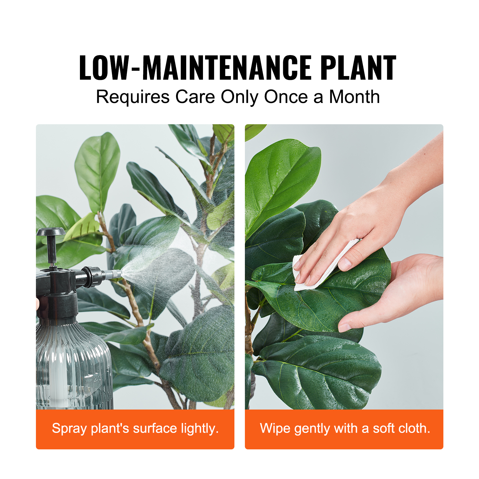 VEVOR 1.8m Artificial Fiddle Leaf Fig Tree Indoor Outdoor Office Decor - Picture 6 of 12