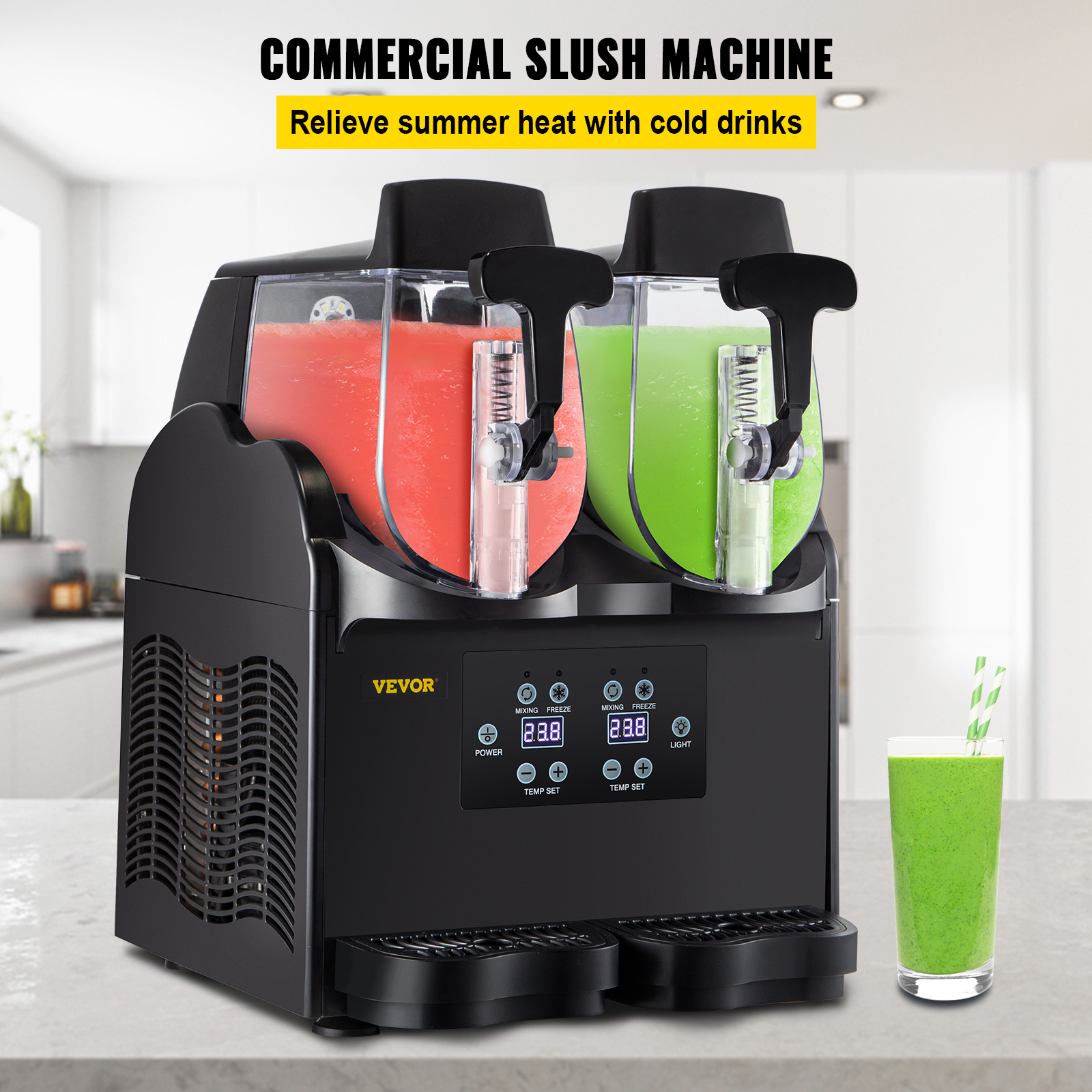 Kommerziell Slusheis Maschine Slushgerät 15/5/30/45L Slushy Maker Slusheis