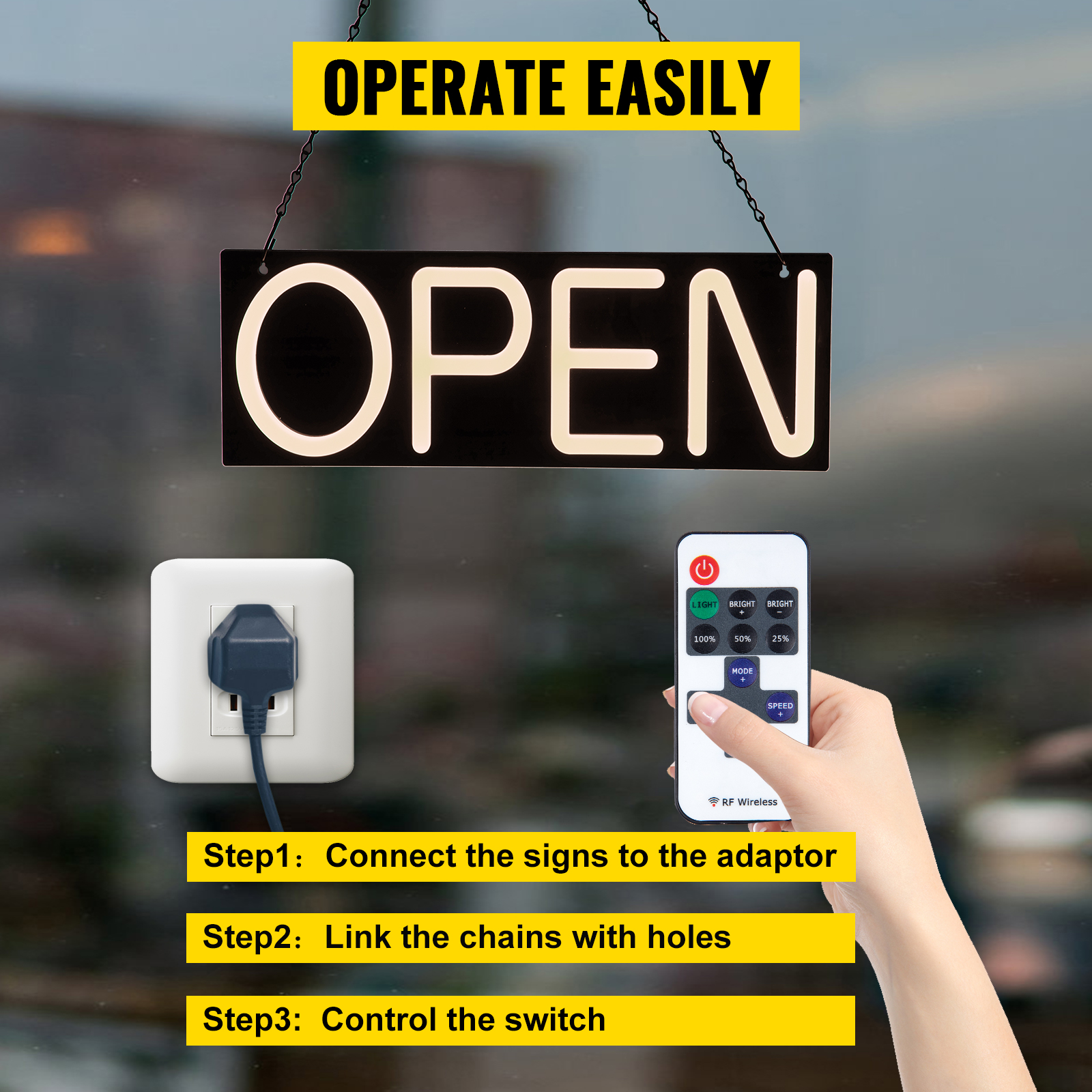 VEVOR LED Open Sign, 20