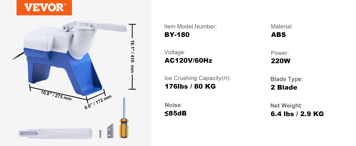 Electric Ice Crusher,176 LBS,220W