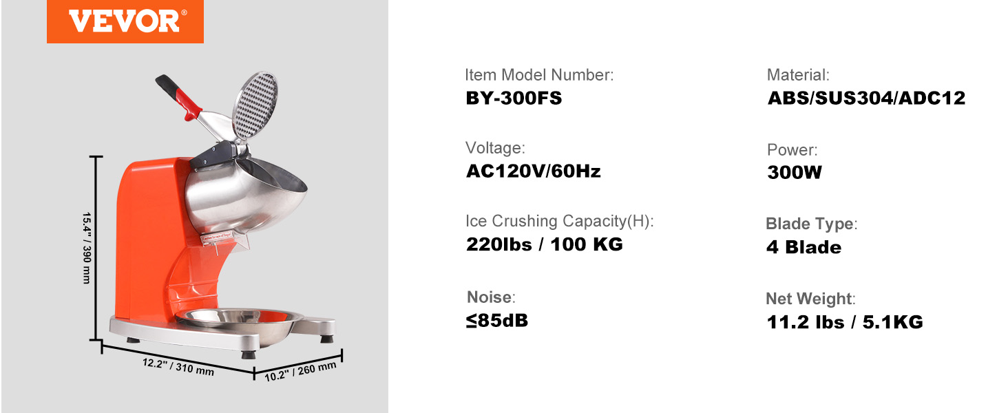 Electric Ice Crusher,220 LBS,300W