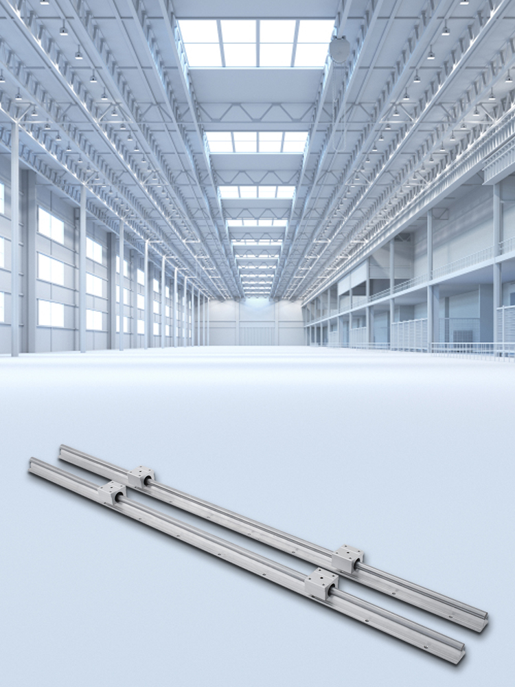 2xsbr121000mm Linear Rail Slide Guide Rod+4sbr12uu Block Unique Block