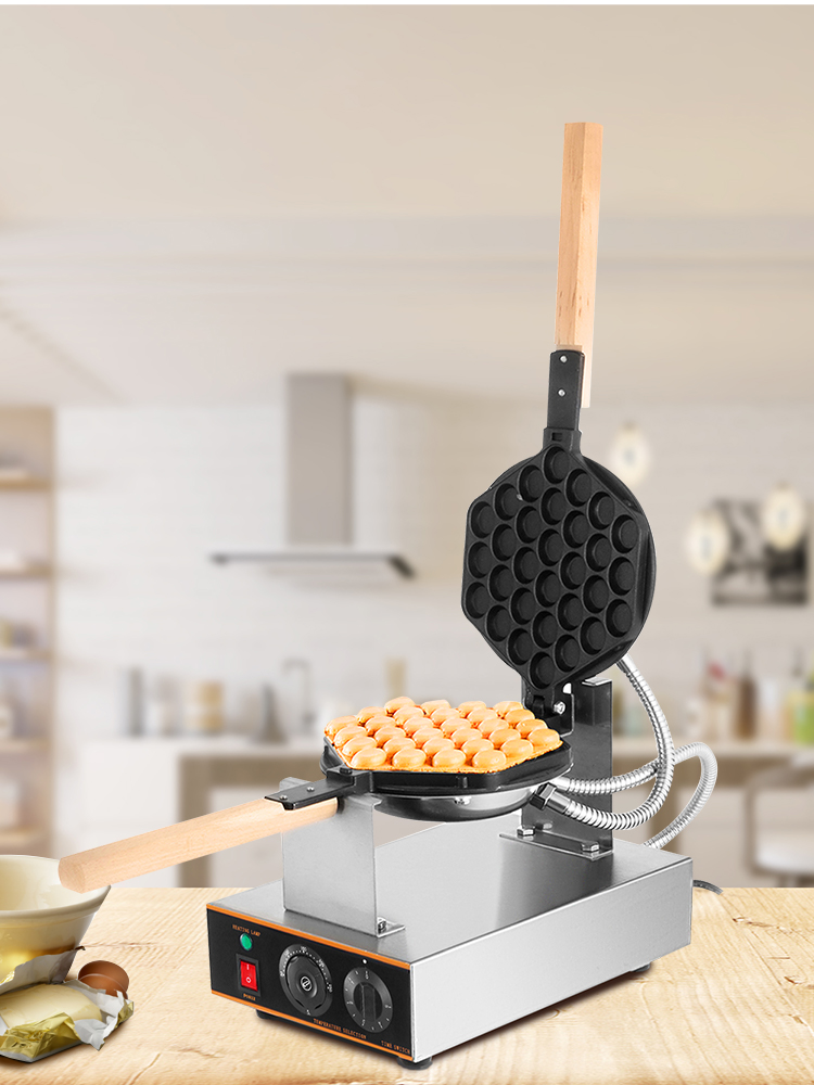 egg bubble waffle maker, stainless steel, 1400w