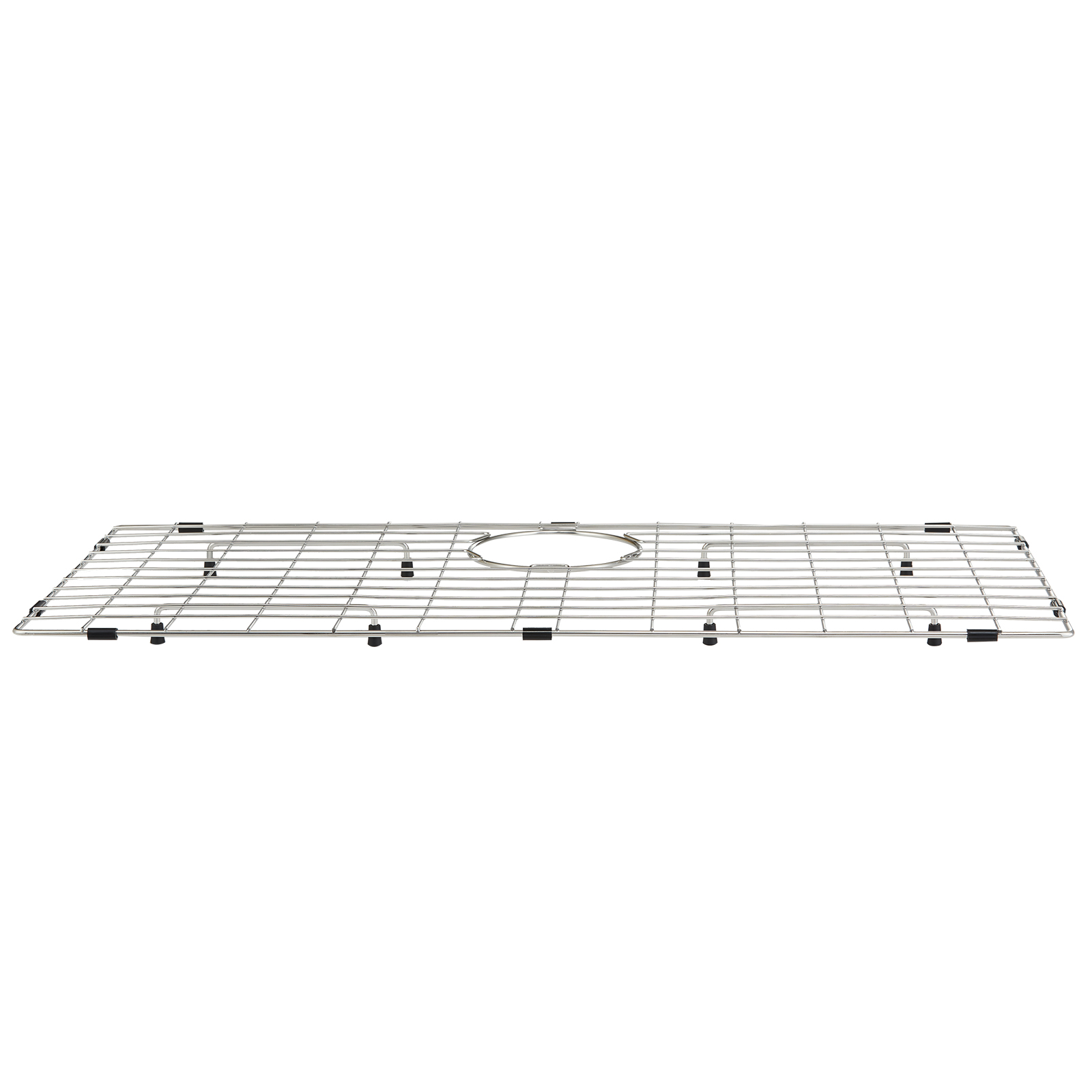 VEVOR Sink Protector Grid 27.5x13.5 Stainless Steel Sink Grates Rear Drain Sink Grates with R5 Corner Radius Large Sink Bottom Grids Universal