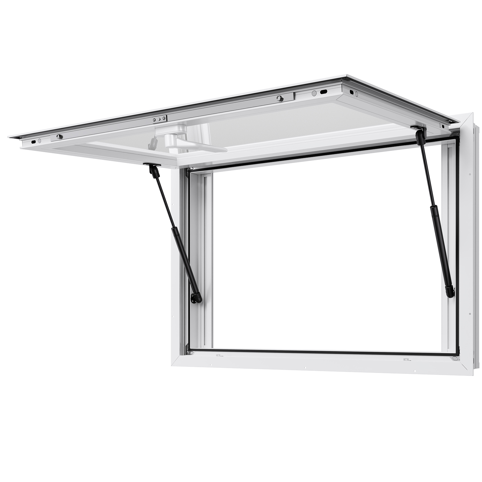 Uimoso Concession Stand Service Window with Aluminum Alloy Awning for Food Truck