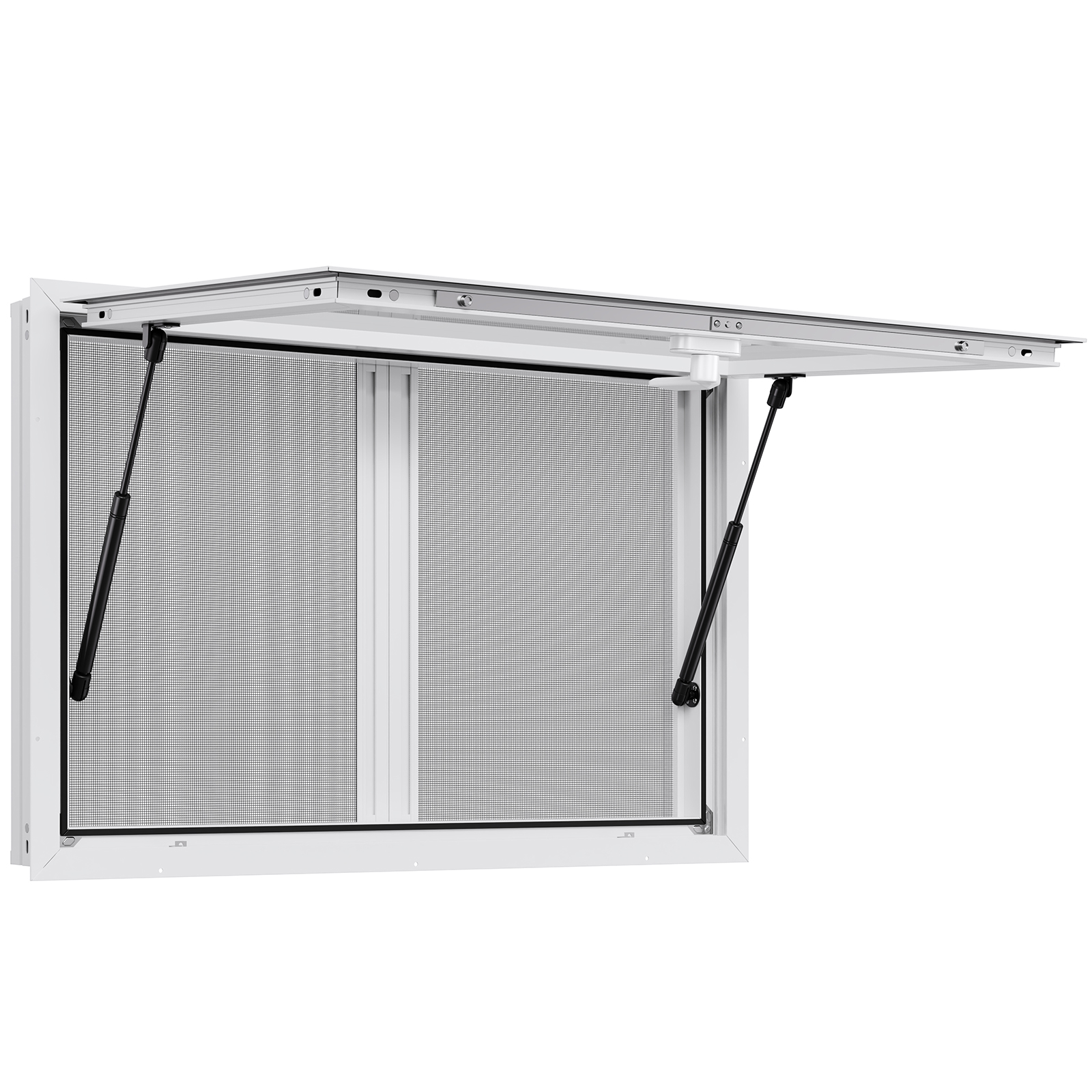 Uimoso Concession Stand Service Window with Aluminum Alloy Awning for Food Truck